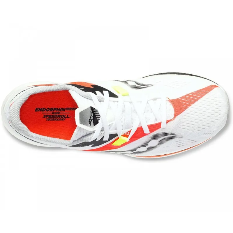 Saucony Men's Endorphin Pro 2 White/Viz UK 9-3
